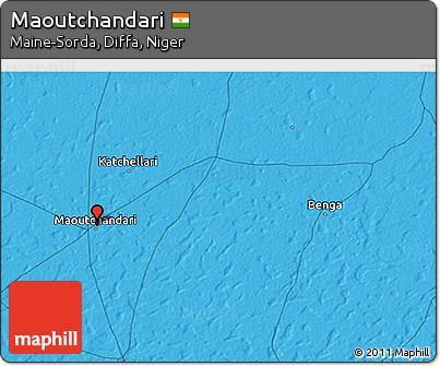 Political 3D Map of Maoutchandari