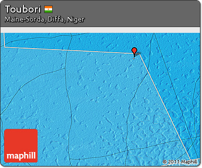 Political 3D Map of Toubori