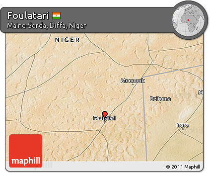 Satellite 3D Map of Foulatari