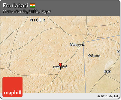 Satellite 3D Map of Foulatari