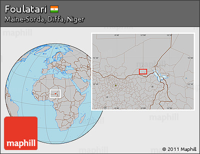 Gray Location Map of Foulatari