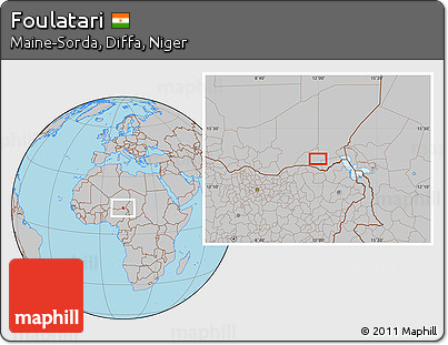Gray Location Map of Foulatari