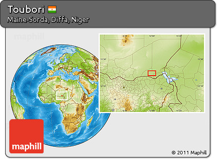 Physical Location Map of Toubori