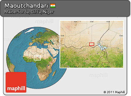Satellite Location Map of Maoutchandari