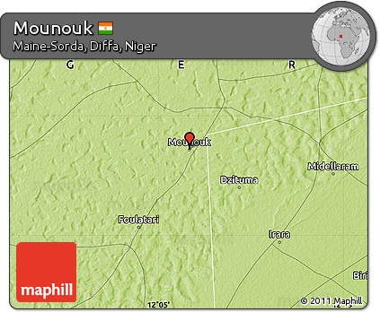 Physical Map of Mounouk