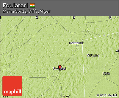 Physical Map of Foulatari