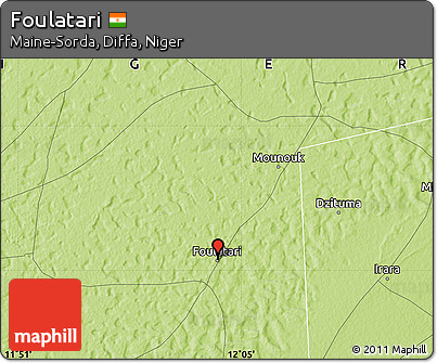 Physical Map of Foulatari