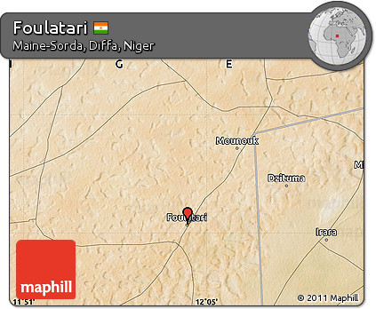 Satellite Map of Foulatari
