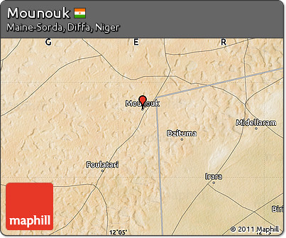 Satellite Map of Mounouk