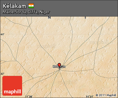 Satellite Map of Kélakam