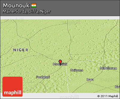 Physical Panoramic Map of Mounouk