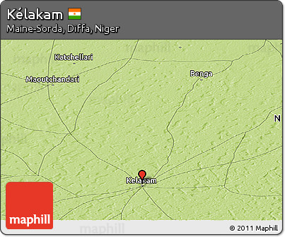 Physical Panoramic Map of Kélakam