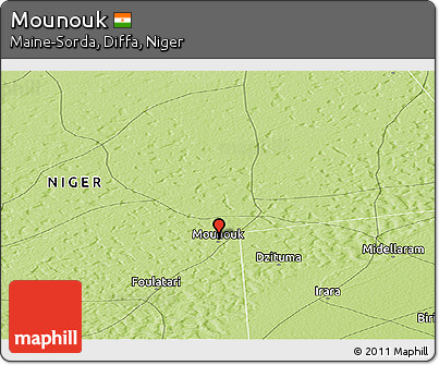 Physical Panoramic Map of Mounouk