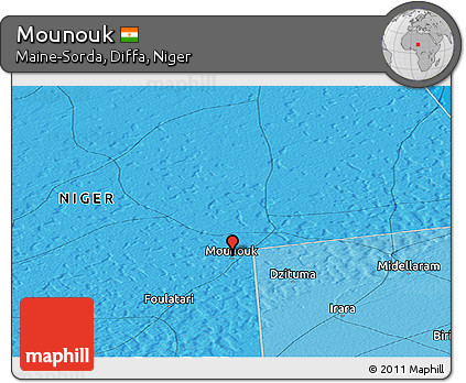 Political Panoramic Map of Mounouk