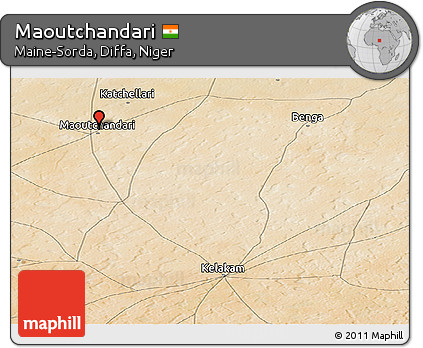 Satellite Panoramic Map of Maoutchandari