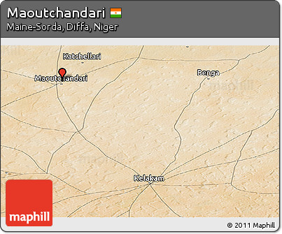 Satellite Panoramic Map of Maoutchandari