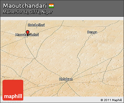 Satellite Panoramic Map of Maoutchandari