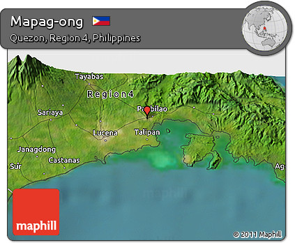 Satellite 3D Map of Mapag-ong