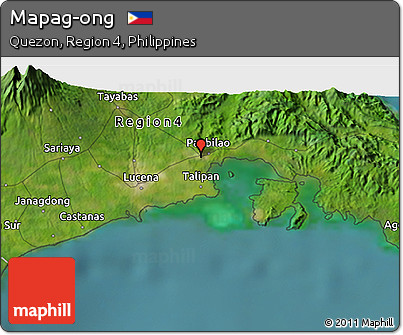 Satellite 3D Map of Mapag-ong