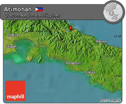 Satellite Map of Atimonan