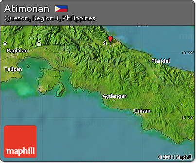 Satellite Map of Atimonan