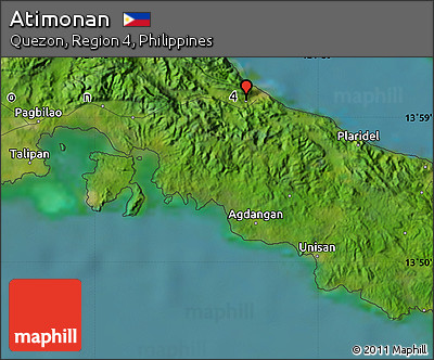 Satellite Map of Atimonan