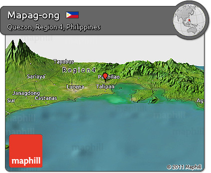 Satellite Panoramic Map of Mapag-ong