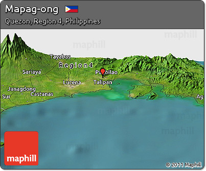 Satellite Panoramic Map of Mapag-ong