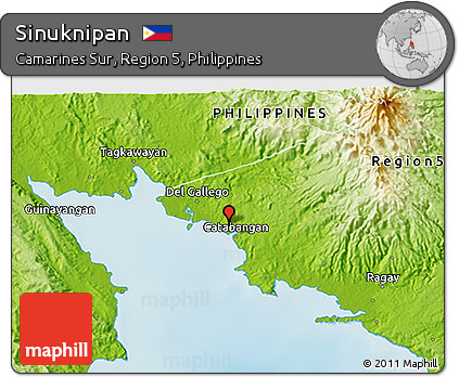 Physical 3D Map of Sinuknipan