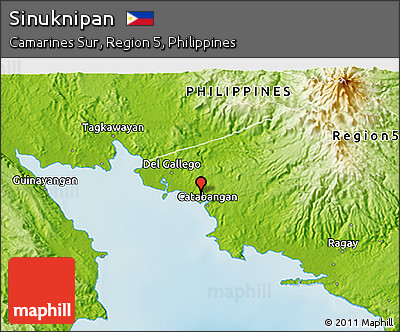 Physical 3D Map of Sinuknipan