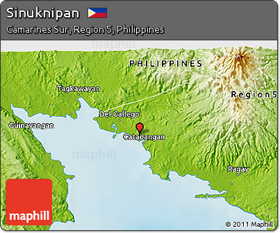 Physical 3D Map of Sinuknipan