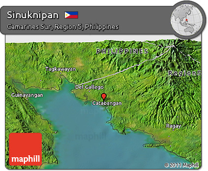 Satellite 3D Map of Sinuknipan