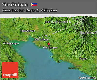 Satellite 3D Map of Sinuknipan
