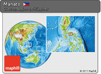 Physical Location Map of Manato