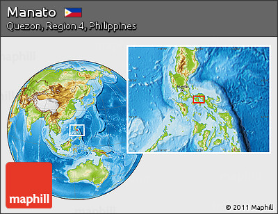 Physical Location Map of Manato
