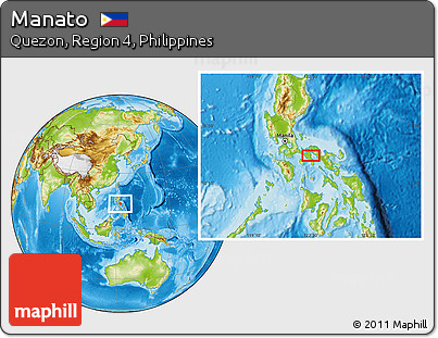 Physical Location Map of Manato