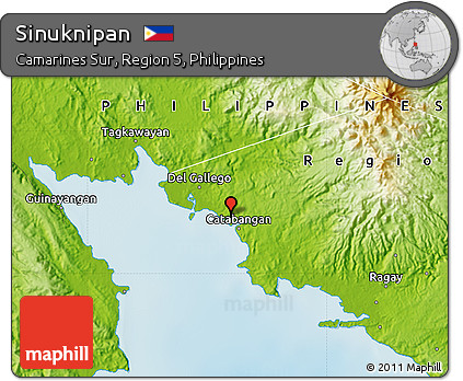 Physical Map of Sinuknipan