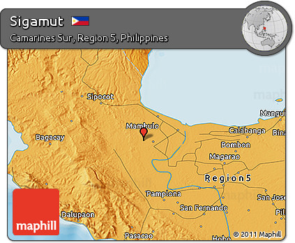 Political 3D Map of Sigamut