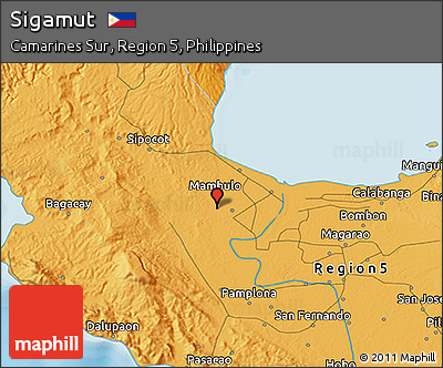 Political 3D Map of Sigamut