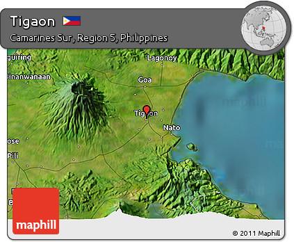 Satellite 3D Map of Tigaon