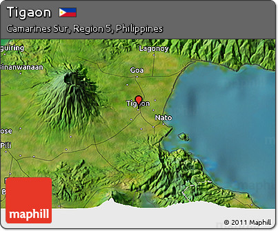 Satellite 3D Map of Tigaon