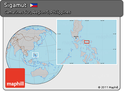 Gray Location Map of Sigamut