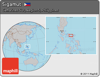 Gray Location Map of Sigamut