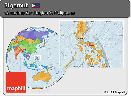 Political Location Map of Sigamut