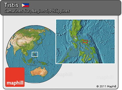 Satellite Location Map of Tistis