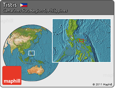 Satellite Location Map of Tistis