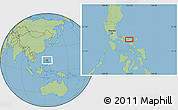 Savanna Style Location Map of Tampuhan