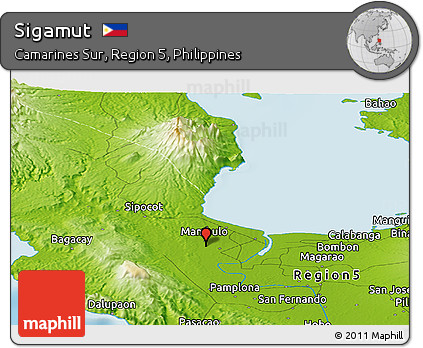Physical Panoramic Map of Sigamut