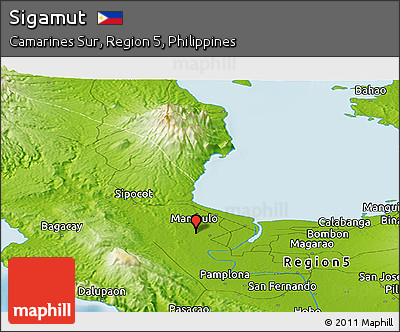 Physical Panoramic Map of Sigamut