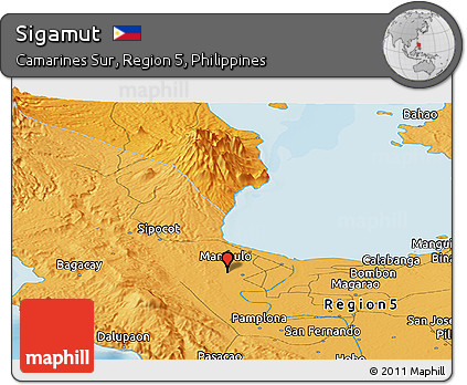 Political Panoramic Map of Sigamut